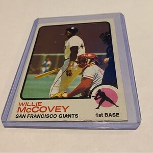 Willie McCovey 1973 Topps Baseball Card 70s vintage Collectible